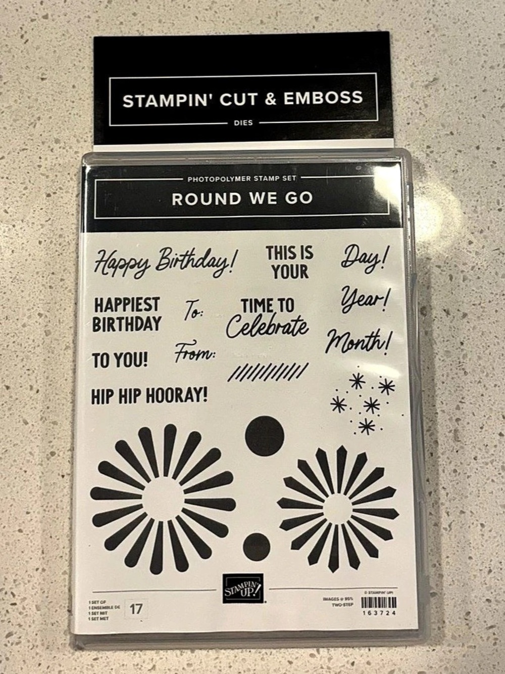 Stampin' Up! Round We Go Photopolymer Stamp and Die Set!